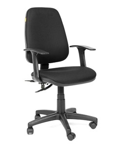 Кресло компьютерное CHAIRMAN 661 Ткань стандарт 15-21 черная в Калуге